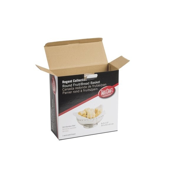 Regent Round Basket, 18-8 SS, 8