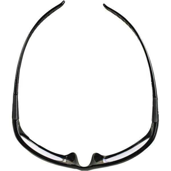 Safety Glasses, Wraparound Clear Polycarbonate Lens, Scratch-Resistant
