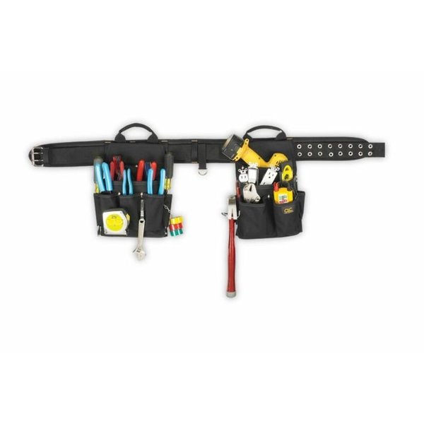 Black Polyester Tool Belt, 20 Pockets