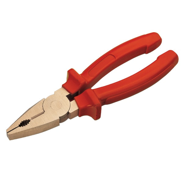 Non Sparking Comb Pliers w/Side Cut, 165mm(6in), Aluminum Bronze