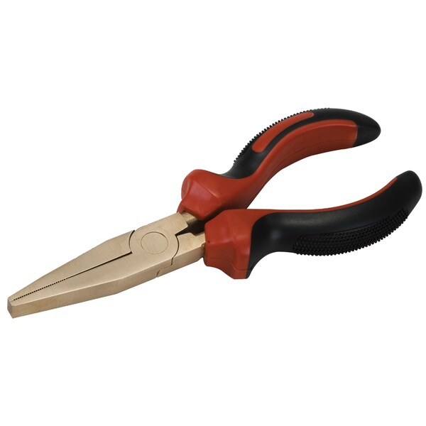 Non Sparking Flat Nose Pliers, 15mm, Beryllium Copper