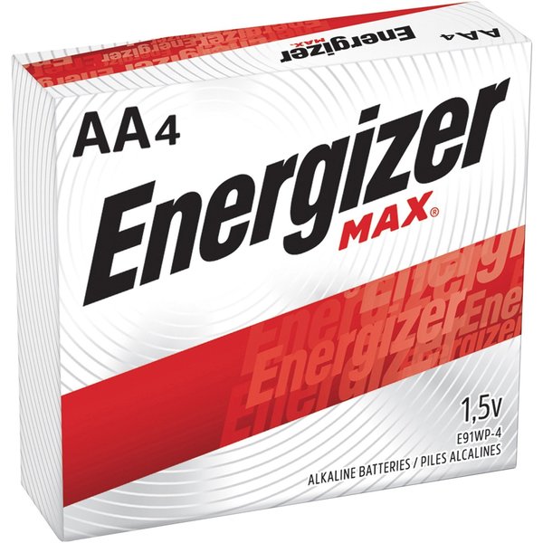 Energizer Max AA Alkaline Battery, 1.5V DC, 24 Pack