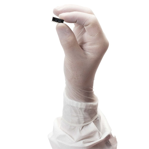 Disposable Gloves, Nitrile, White, 100 PK