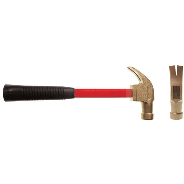Non Sparking Hammer, Claw, 1 lb, Aluminum Bronze