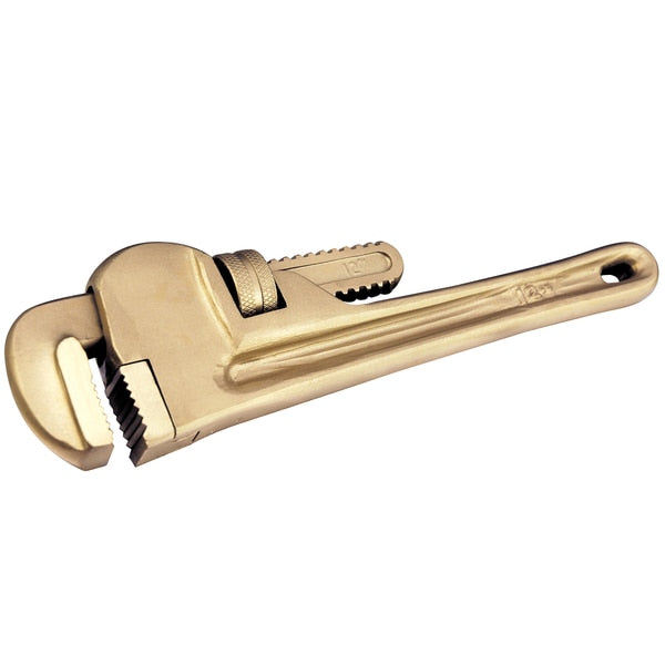 Non Sparking Pipe Wrench, 250mm (10in), Aluminum Bronze