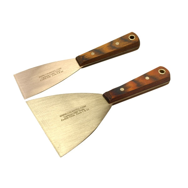 Non Sparking Putty Knife, 30mm, Aluminum Bronze