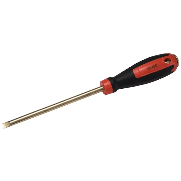 Non Sparking Screwdriver, Striking, 8x150mm, Beryllium Copper