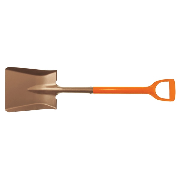 Non Sparking Shovel, Square, D-Hndl, 230x270mm, Aluminum Bronze