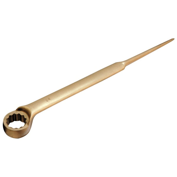 Non Sparking Wrench, Construction w/Pin, 7/8in, Aluminum Bronze