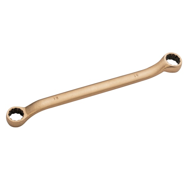 Non Sparking Wrench, Dbl Box, Offst, 1-1/16x1-1/4in, Beryllium Copper