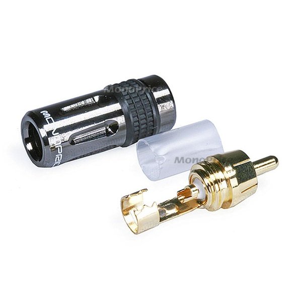 RCA Plug, RCA male, Gold tip, RG6