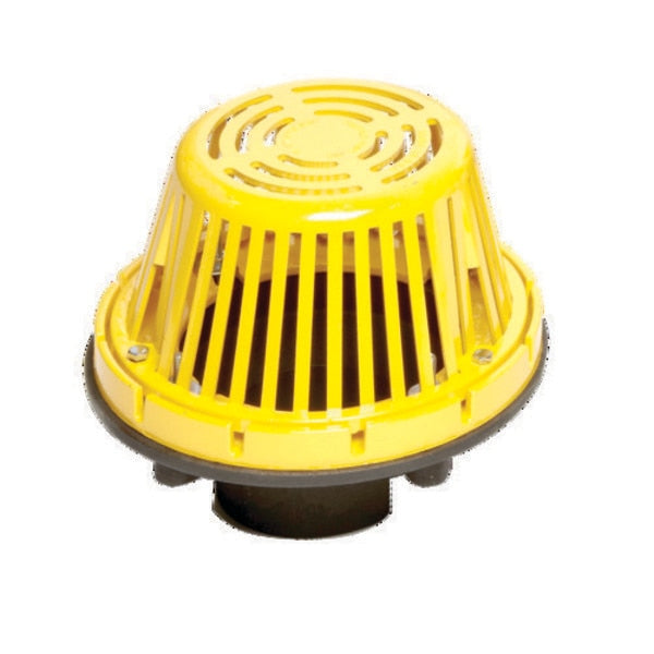 Cast Iron Roof Drain With Aluminum Dome, Fits 3