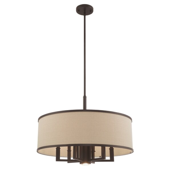 Park Ridge 7 Light Bronze Pendant Chande