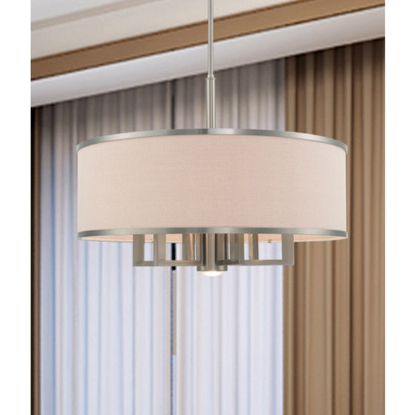 Park Ridge 7 Light Brushed Nickel Pendant Chandelier