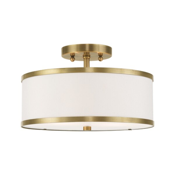 Park Ridge 2 Light Antique Brass Ceiling