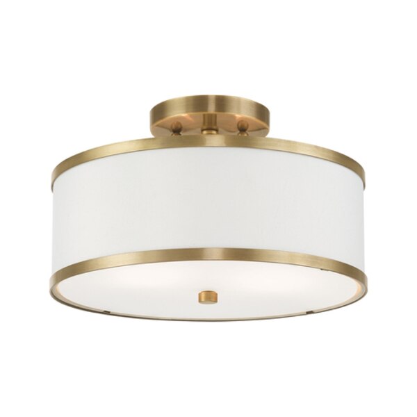 Park Ridge 2 Light Antique Brass Ceiling