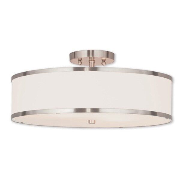 Park Ridge 3 Light Brushed Nickel Ceilin