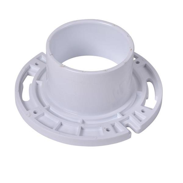 Long Pattern, Level Flange, Cap PVC, 3-4