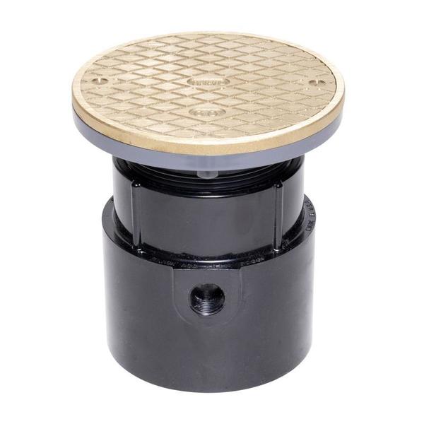 Barrel: PVC; Base: ABS, Strainer: Round with Ring, Cleanout