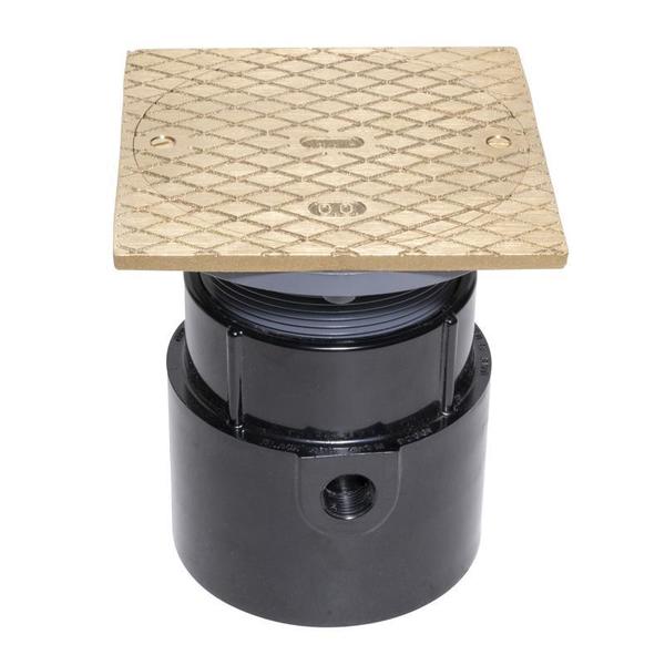 Barrel: PVC; Base: ABS, Strainer: Round with Square Ring, Cleanout