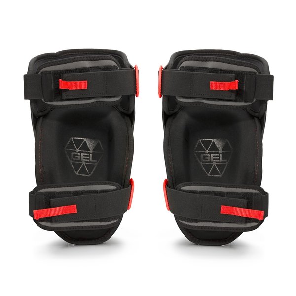 Impact-Absorbing Gel Knee Pads, With Thigh Stabilization, Adjustable, Black, 1 Pair