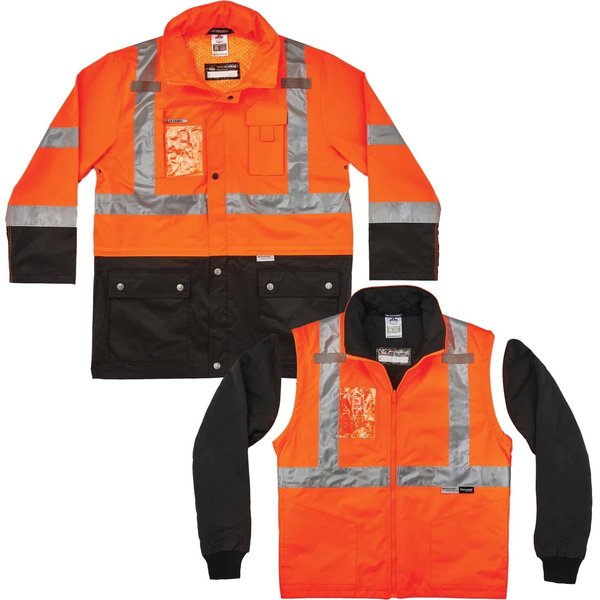 Hi Vis Thermal Jacket Kit, Orange, 2XL