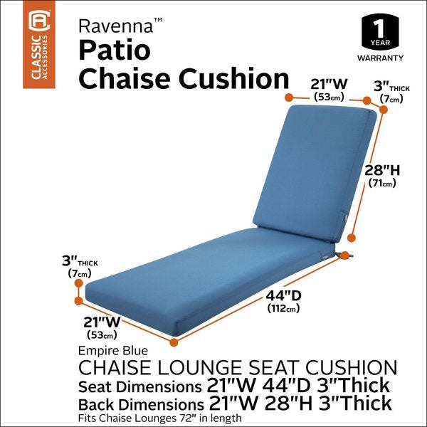 Ravenna Chaise Cushion, Empire Blue, 72