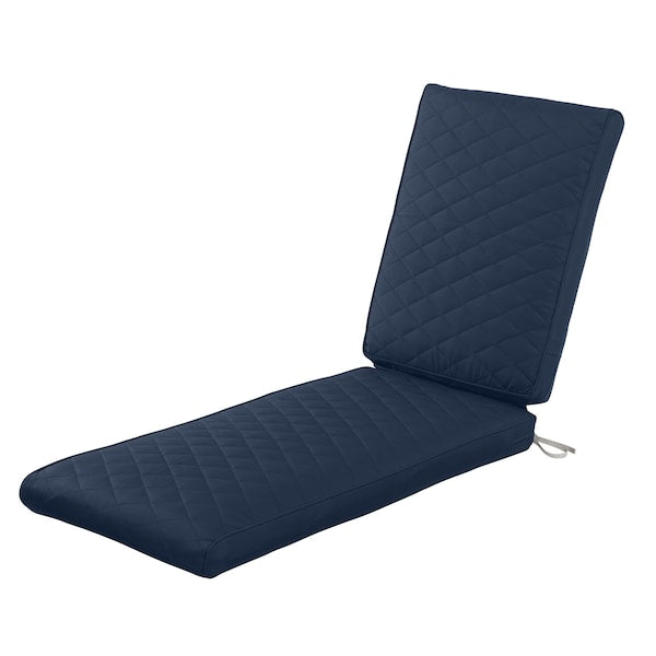 Montlake Quilted Patio Cushion, Navy, 72