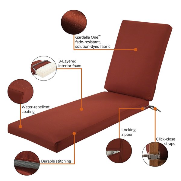 Ravenna Chaise Cushion, Spice, 72