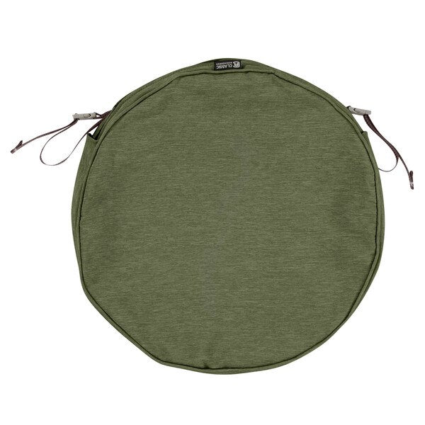 Rnd Dining Seat Cushion, Green, 15