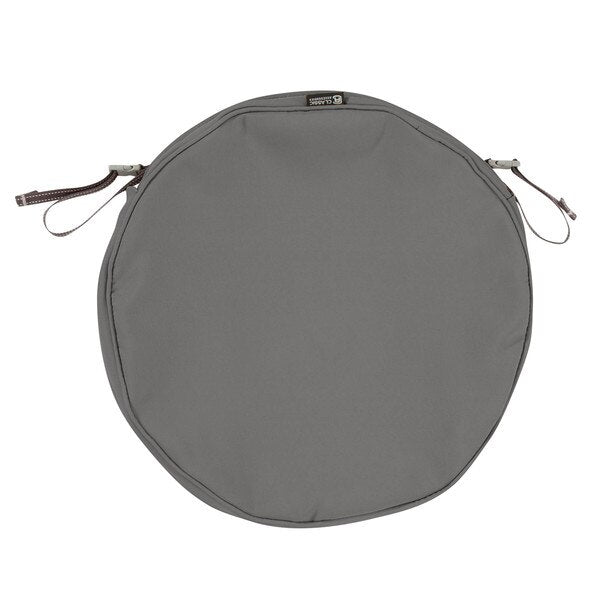 Round Dining Seat Cushion, Grey, 15