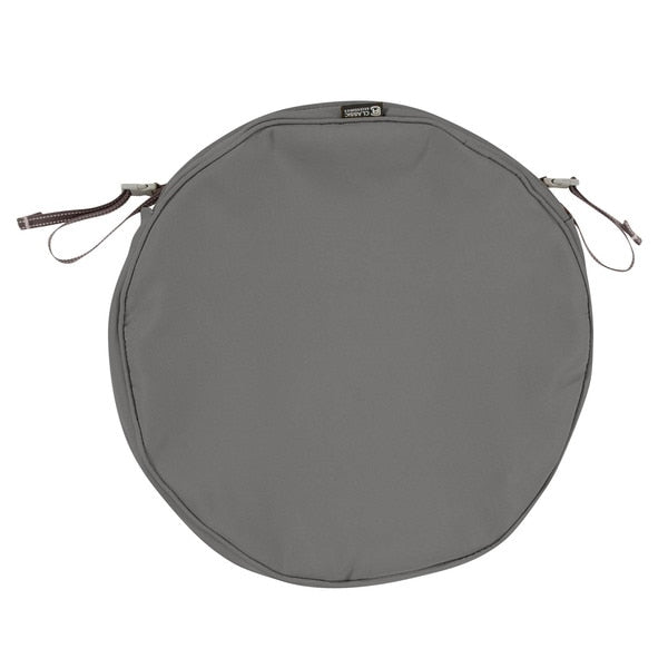 Round Dining Seat Cushion, Grey, 18
