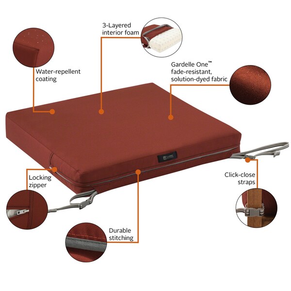 Ravenna Seat Cushion, Spice, 21
