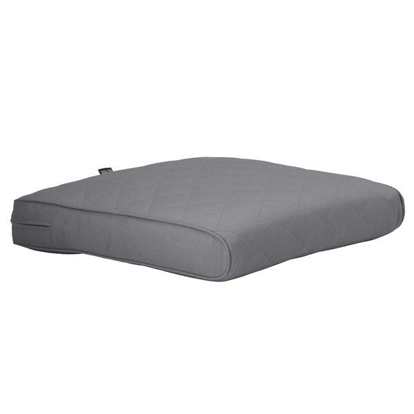 Montlake Quilted Patio Cushion, Grey, 42