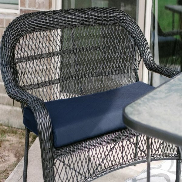 Montlake Quilted Patio Cushion, Navy, 42