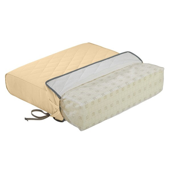 Montlake Quilted Patio Cushion, Chamomile, 48