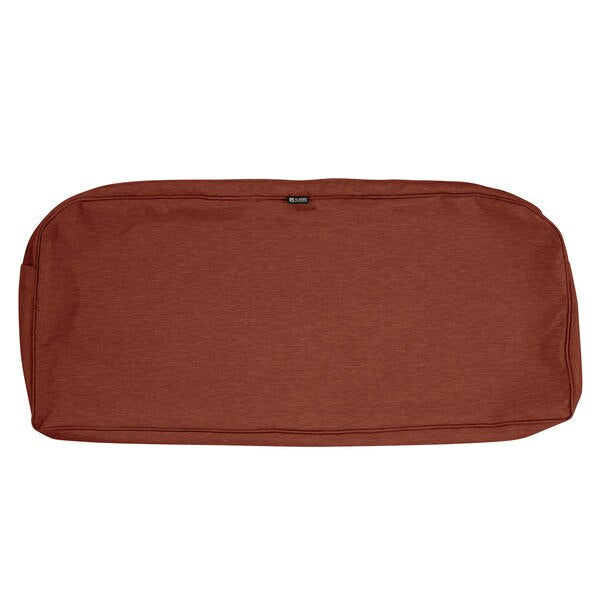 Montlake Bench/Settee Contoured Back Cushion, Heather Henna, 18