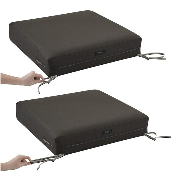 Ravenna Seat Cushion, Espresso, 21