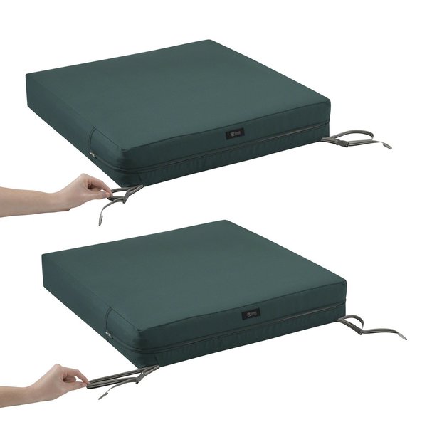 Ravenna Seat Cushion, Mallard Green, 21