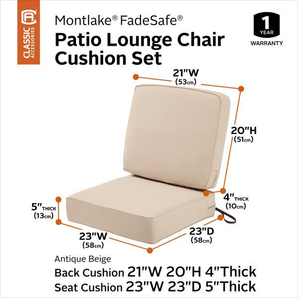 Montlake Antique Beige Cushion Set, 23