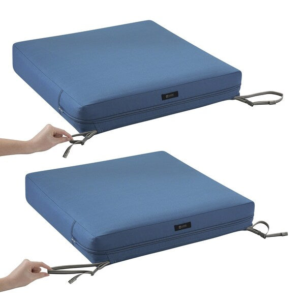 Ravenna Seat Cushion, Empire Blue, 23