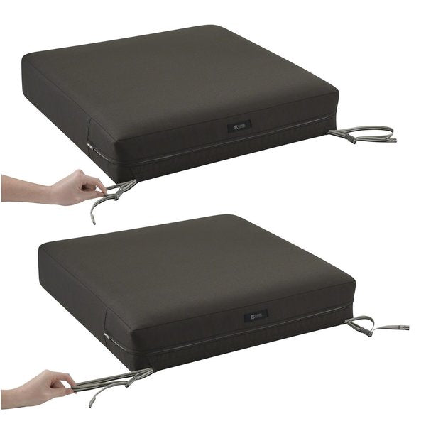 Ravenna Seat Cushion, Espresso, 23