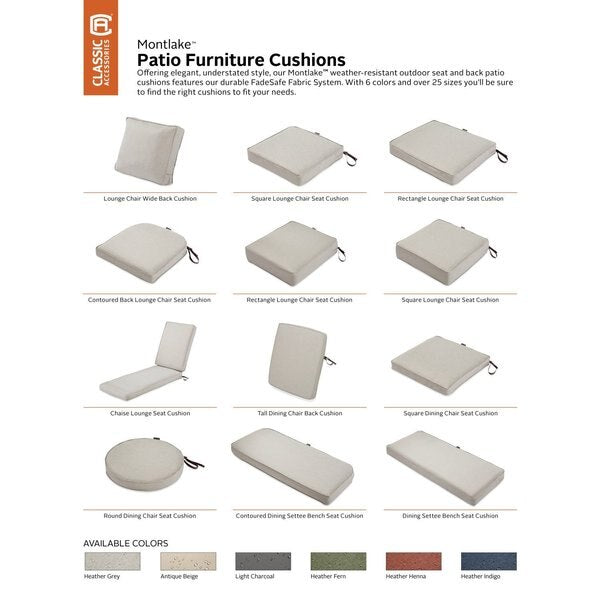 Montlake Heather Grey Cushion Set, Heather Grey, 23