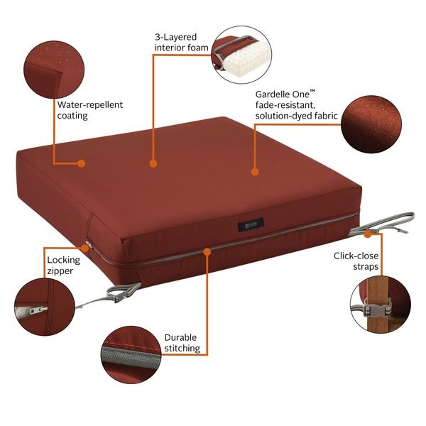 Ravenna Seat Cushion, Spice, 23