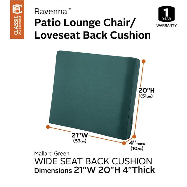 Ravenna Back Cushion, Mallard Green, 21