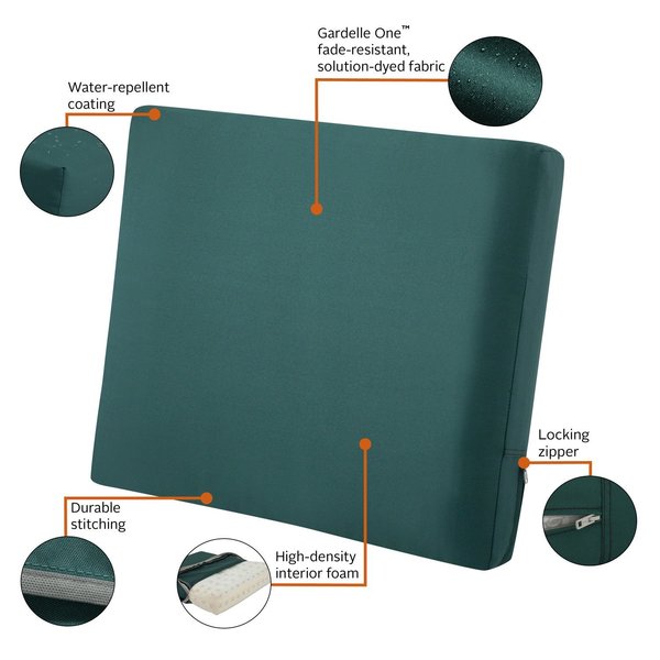 Ravenna Back Cushion, Mallard Green, 21