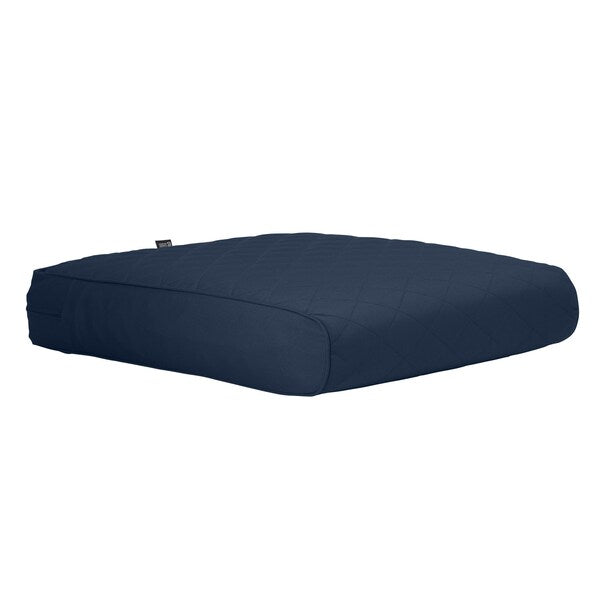 Montlake Quilted Patio Cushion, Navy, 21