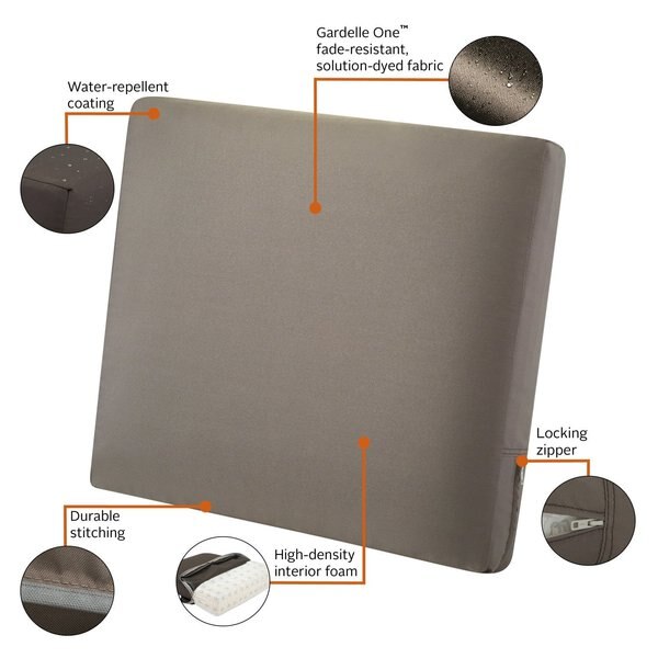 Ravenna Back Cushion, Dark Tuape, 25