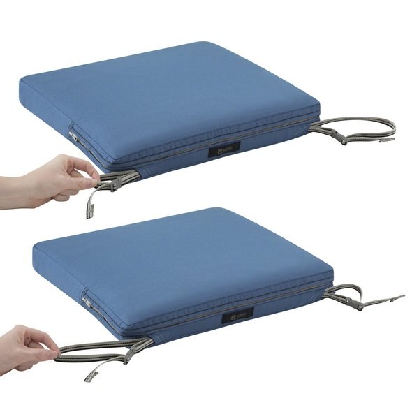 Ravenna Seat Cushion, Empire Blue, 17