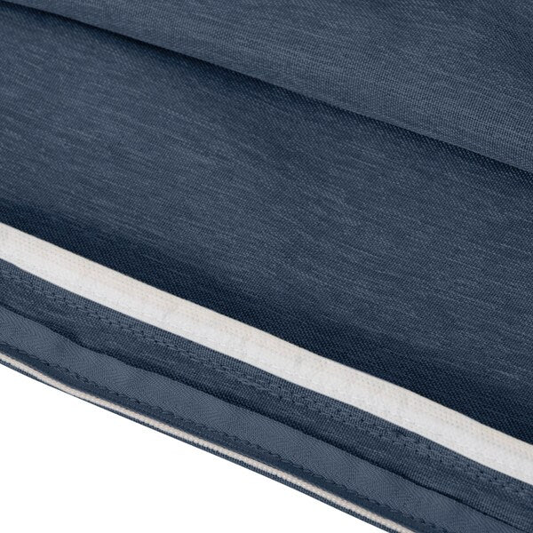 Rectangle Lounge Seat Cushion, Blue, 5